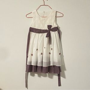 White and Purple Dress